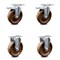 Service Caster 5 Inch High Temp Phenolic Swivel Top Plate Caster Lock Brakes 2 Rigid SCC, 2PK SCC-TTL20S514-PHRHT-2-R-2 - alternate 1